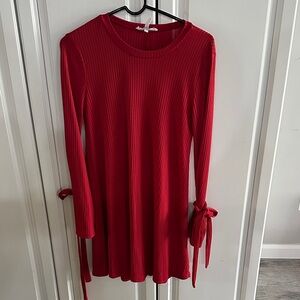 BCBGeneration Red Long Sleeve Dress